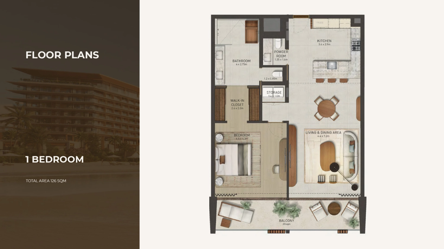 1 BR - Type A
